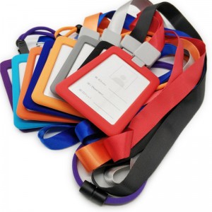 Фабрика на едро силиконова лична карта притежател на значка ИМ ИМЕ КАРТА Притежател на маркер с ясен акрилен прозорец